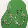Douyin Style Crystal Beaded Bow Wrist Strap – Anti-Lost Pearl Phone Chain Lanyard