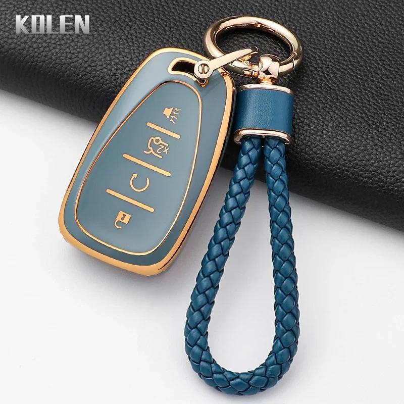 Fashion Tpu Car Key Case Cover For Chevrolet Malibu Blazer Traverse Seeker Onix Equino Volt Bolt Trax Orlando Cruze Spark Sonic