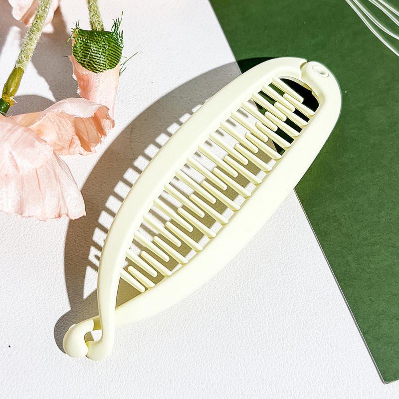 Korean Style Elliptical Hair Clip with Simple and Exquisite Back of The Head Banana Clip Hair Accessories