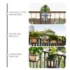 Metal Flower Pots Stand Hanging Potted Plant Rack Patio Garden Hanging Basket  Living Room
