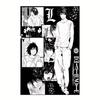 Death Note L Lawliet Manga Collage Tapestry Anime Wall Hanging for Bedroom Dorm Decor Flat Print Room Tapestry Party Gift