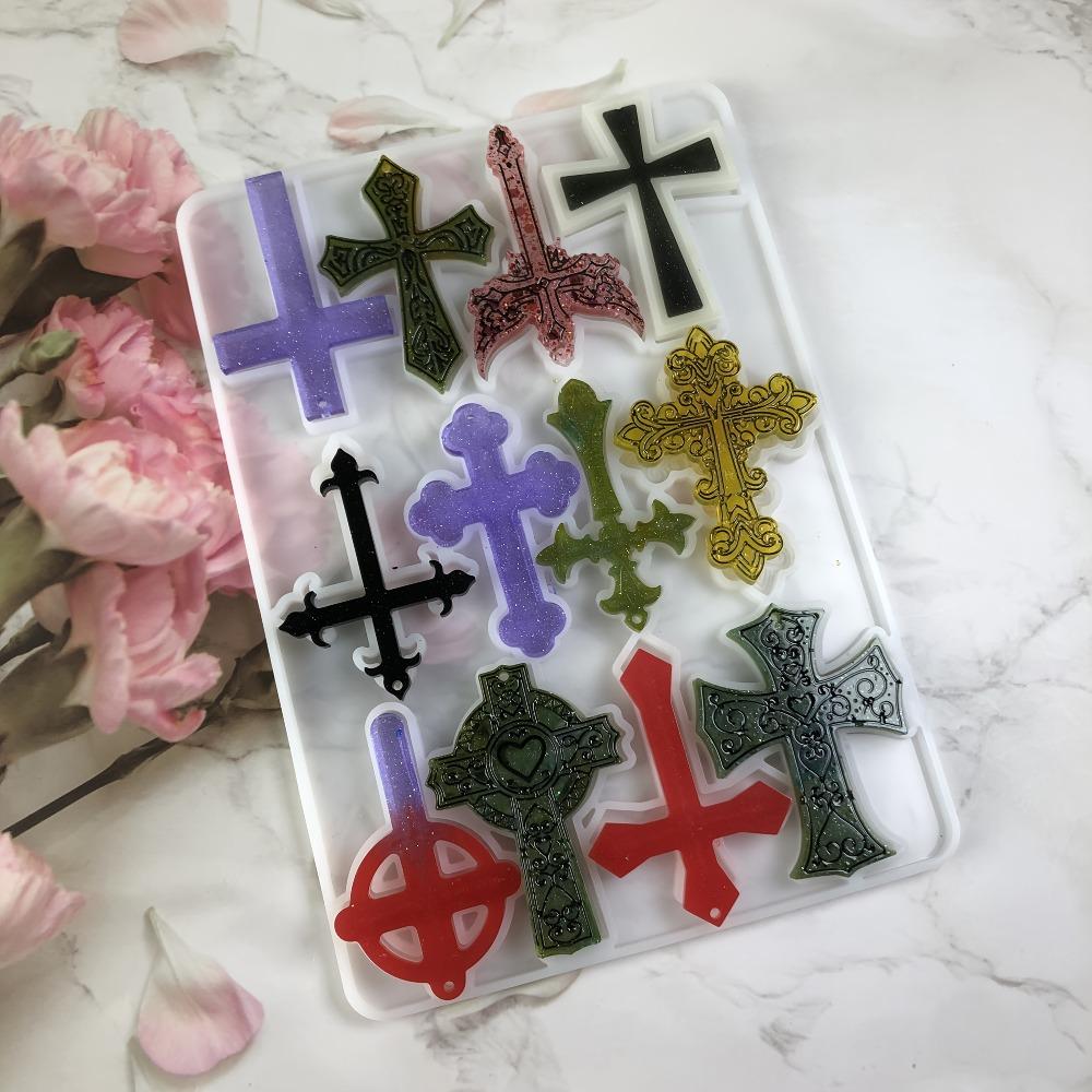 Keychain Resin Silicone Molds, DIY Craft Pendant Keyring Backpack Decor, Rectangle Shape Silicone Molds for Resin Casting