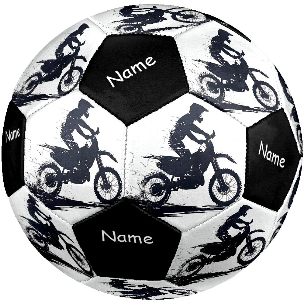 Custom Name Off Road Motorcycles Theme Size 5 Soccer Ball, Suitable for Both Indoor and Outdoor Matches, a Gift Suitable for Everyone.
