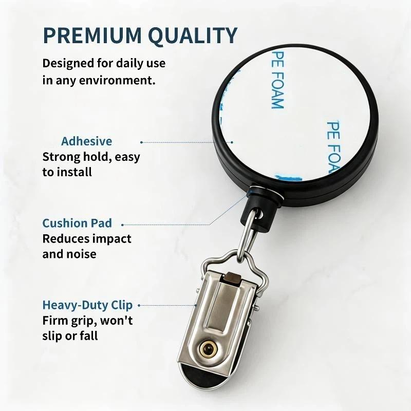 Automatic Retractable Towel Rack No Punching Self Adhesive Wall Mount Automatic Rebound With Strong Clip