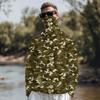 Maglia da Sole Leggera a Maniche Lunghe con Cappuccio e Copertura Facciale Integrata, Traspirante, Resistente ai Raggi UV, Top da Pesca e per Attività all'Aperto da Uomo