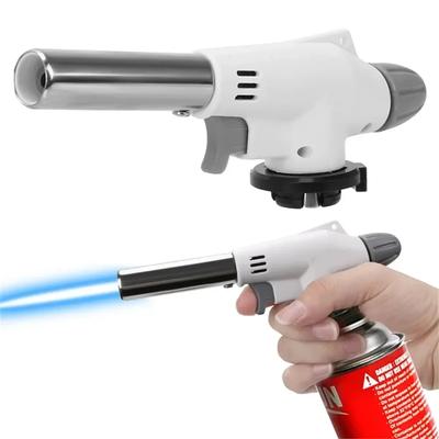 Justerbar låga Gaständare Tändhuvud med Omvänd Användning Kök Jet Blåslampa Tändare för Grill Butantändare