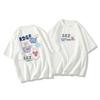 Women's Round Neck Short Sleeve Tee Oversized Casual Cartoon Printed T-Shirt Commuter Summer Top