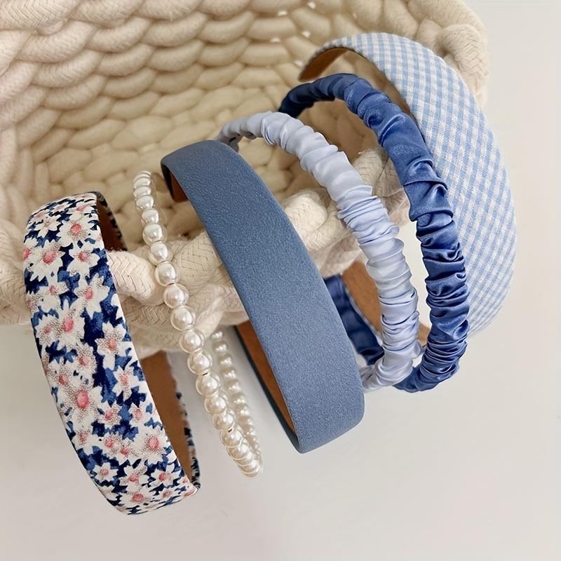6pcs Multicolor Elegant fabric Headband for Women Face Wash Hair Band Fashion Girls Hair Accessories