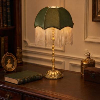 Vintage Style Tassels E27 Lampshade 20CM 25CM 30CM Retro Lampshade Fabric Lampshade Floor Lamp