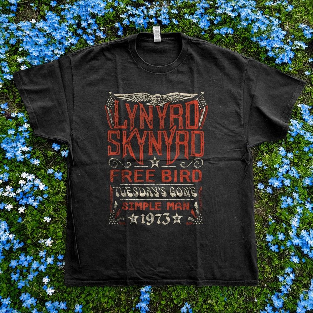 Lynyrd Skynyrd Free Bird Simple Man T-shirt Unisex Retrò Taglia S5XL T-shirt Unisex