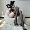 Sex stockings female flirting can be torn over the knee white sexy cute stockings transparent black silk seduction