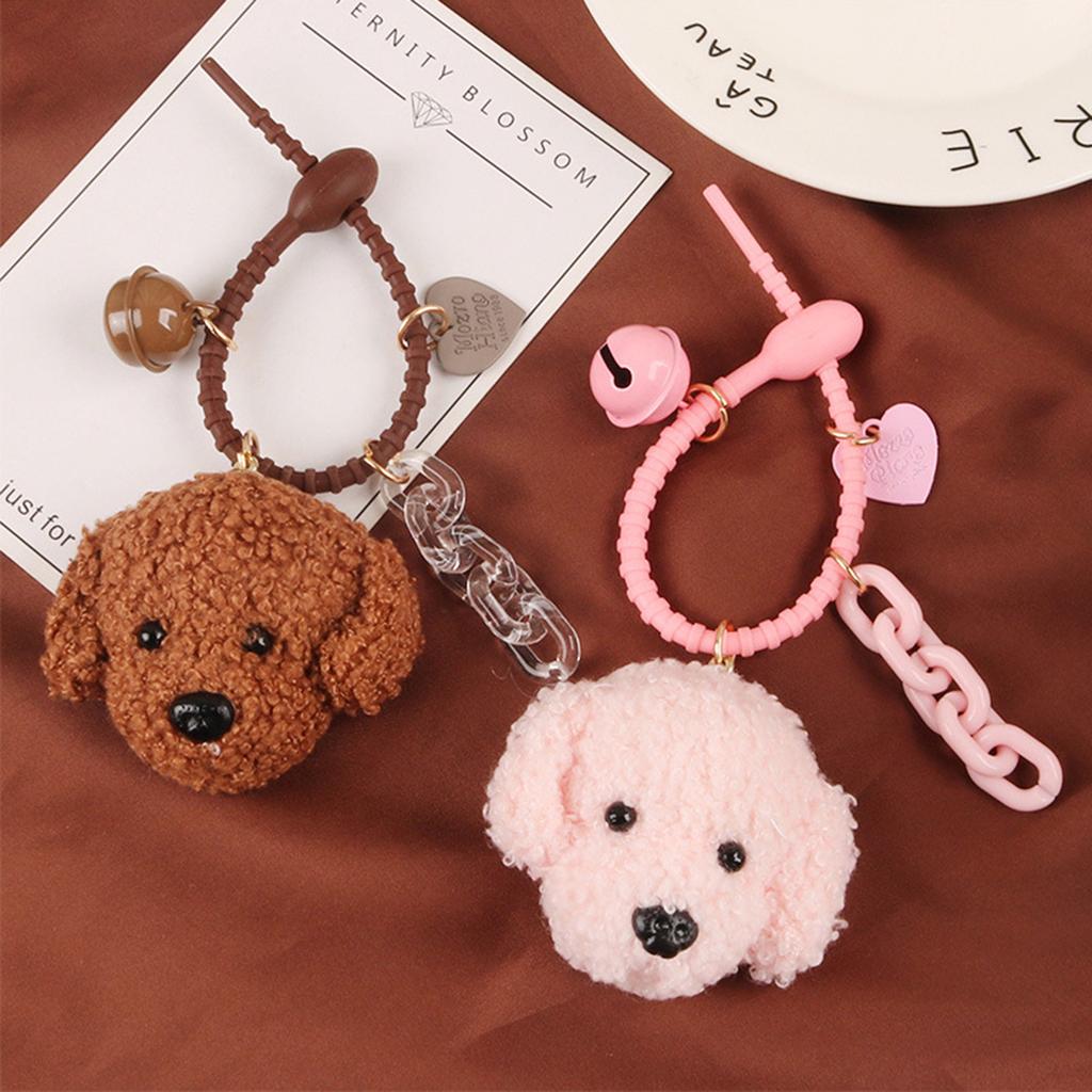 Simulated Bread Chocolate Maillard Leather Woven Rope Design Exquisite Creative Chain Student Backpack Ornamen Bag Charm