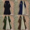 Vintage Gothic Renaissance Dress With Long Sleeves For Women's Cosplay Costume