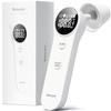 Boncare Ear and Forehead Thermometer, 2X Accuracy Infrared Digital Thermometer for Adults and Kids, 1 Second Reading, No Touch Baby with Fever Alarm,