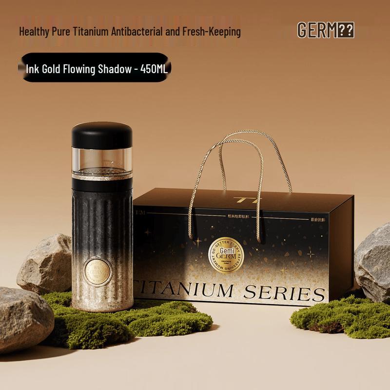 Germ Pure Titanium Tea Infuser Vacuum Flask 450ML