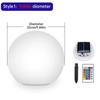 Solar Ball Lights Outdoor Waterproof,16 RGB Color Remote Changing ,Garden Landscape Lighting w/ Stakes for Yard Patio Pathway
