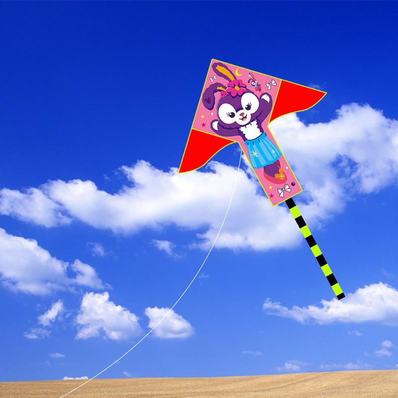 Weifang Kite New 2 Meter Triple Puzzle Kite Children Adult Long Tail Kite Outdoor Cartoon Patchwork Kite
