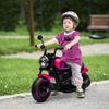 Electric Motorcycle for Children, 3 Km/h, 6V, with LED Headlight, 2 Training Wheels, for Ages 18 To 36 Months, with Powerful Motor, Pink