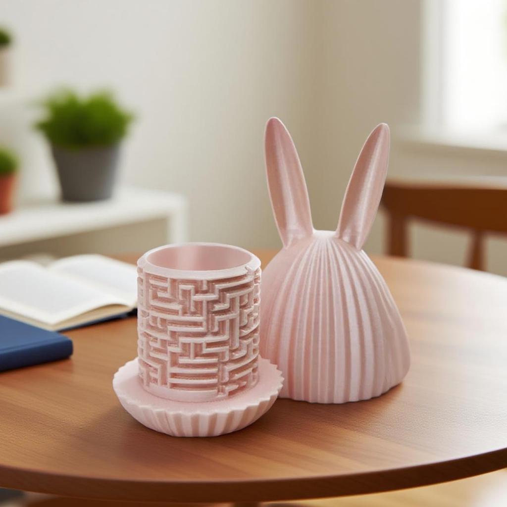 3D Printed Maze Egg Wallet Puzzle Storage Gift Box