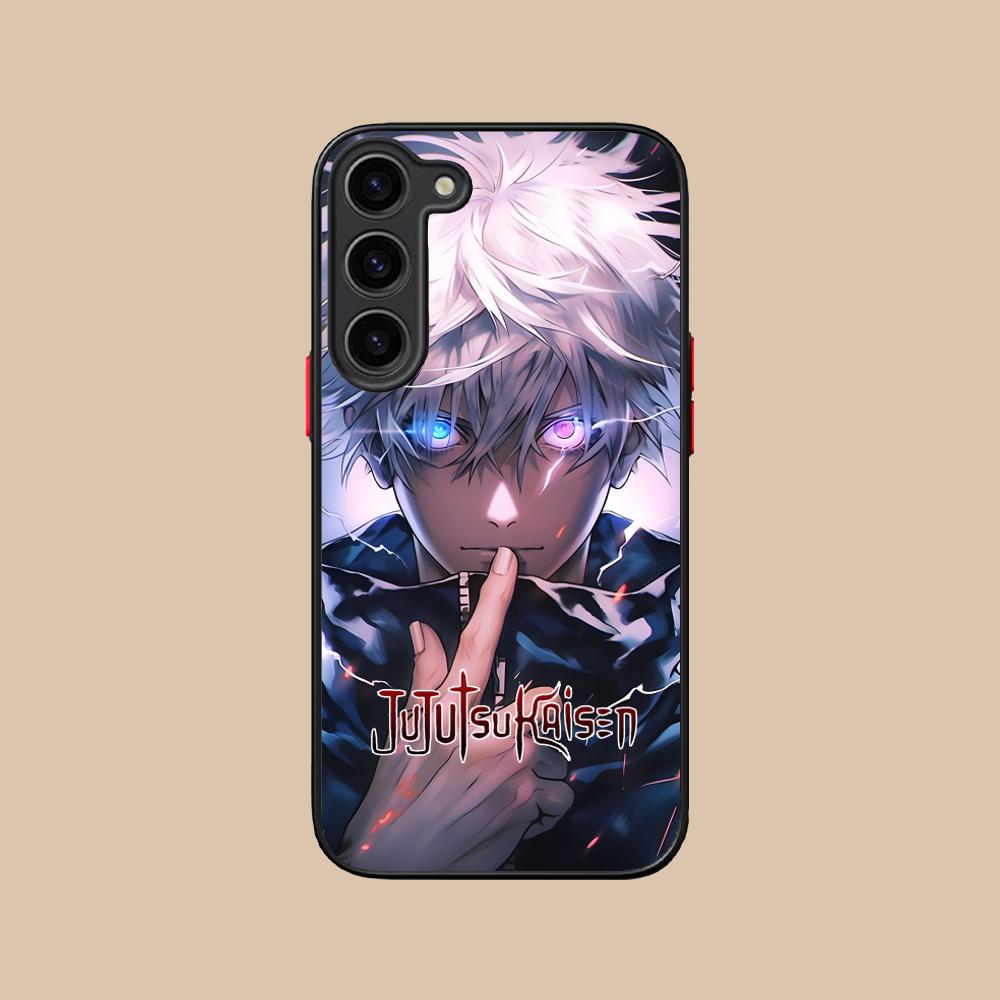Jujutsu Kaisen Satoru Gojo Silikonové pouzdro na mobilní telefon pro Samsung Galaxy S26 S25 S24 S23 S22 S21 Plus FE Ultra Barevný kryt