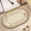Bathroom Best Floor Mat Diatom Mud Quick Drying Restroom Slip-resistant Mat Toilet Door Moisture-wicking Mat Bathroom Washroom Carpet