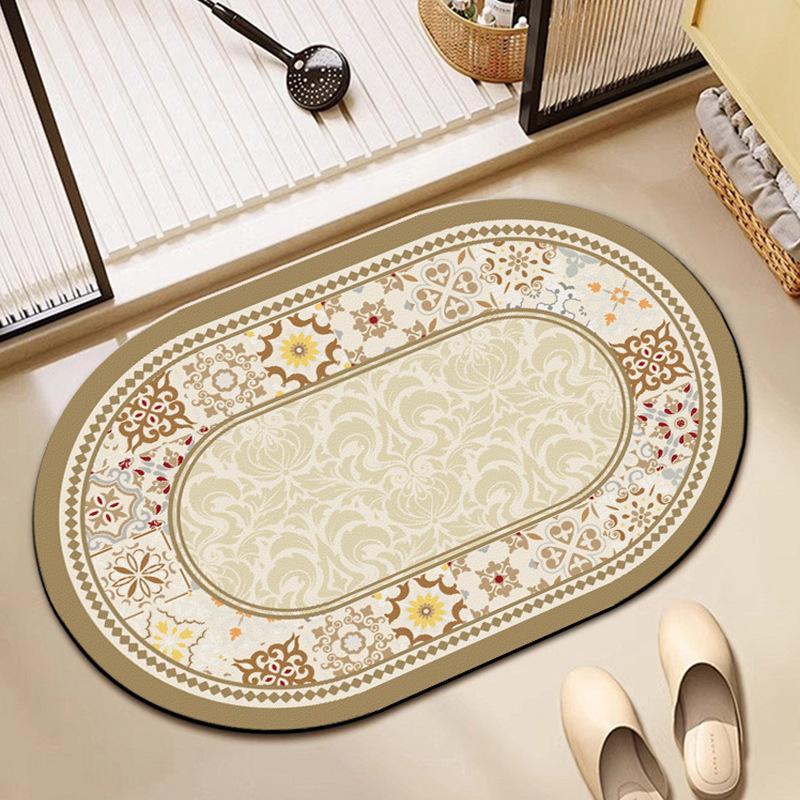 Bathroom Best Floor Mat Diatom Mud Quick Drying Restroom Slip-resistant Mat Toilet Door Moisture-wicking Mat Bathroom Washroom Carpet
