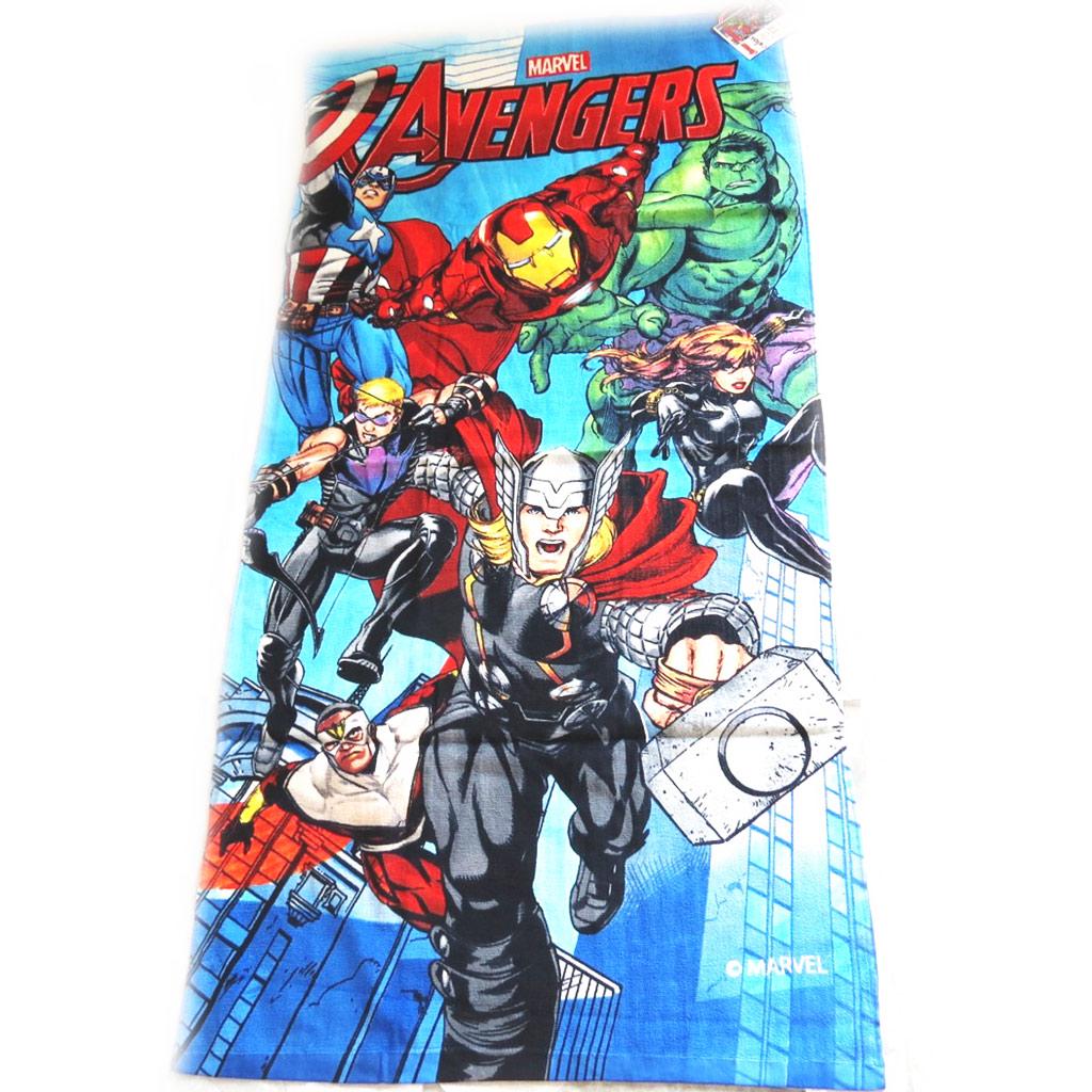 Avengers [M3343] - Drap de plage 'Avengers' bleu multicolore  (70x140 cm)