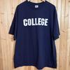 Animal House Promo T Shirt COLLEGE Double Sided Navy Blue Delta Tag Y2K Sz 2XL