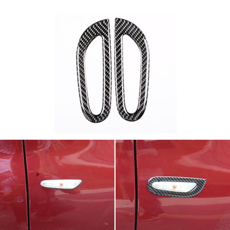 For BMW 3 Series E90 E92 E93 2005 2006 - 2008 2009 2010 2011 2012 Carbon Fiber 2pcs Car Exterior Turn Signal Light Frame