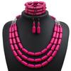 3Pcs European & American Multi-Layer Beaded Necklace Set Style Beaded Three Piece Multi Layer Necklace Set