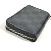 Louis Vuitton N63076  Damier Graphite zip-around coin purse Wallet Coin Case