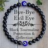 Black Onyx Beaded Bracelet Evil Eye Protection Bracelet Natural Wear Decoration Accessory Yoga Energy Meditation Bracelet