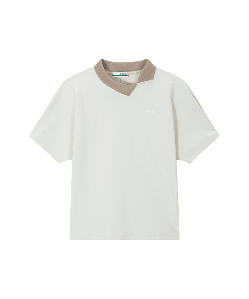 Five Hours Volume Raglan Collar-T _ Ivory