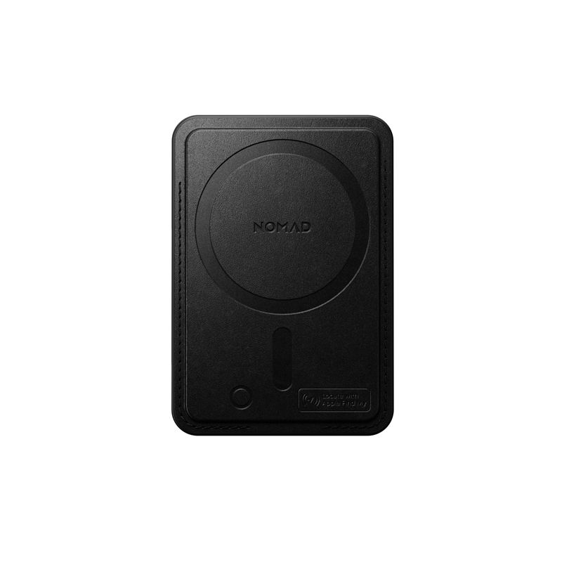 Nomad Leather Mag Wallet With Find My Tracking, Black