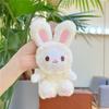 Animal Rabbit Key Ring Cute Plush Toy Stuffed Doll Bunny Keychain Bag Pendant Women Girl Birthyday Gift