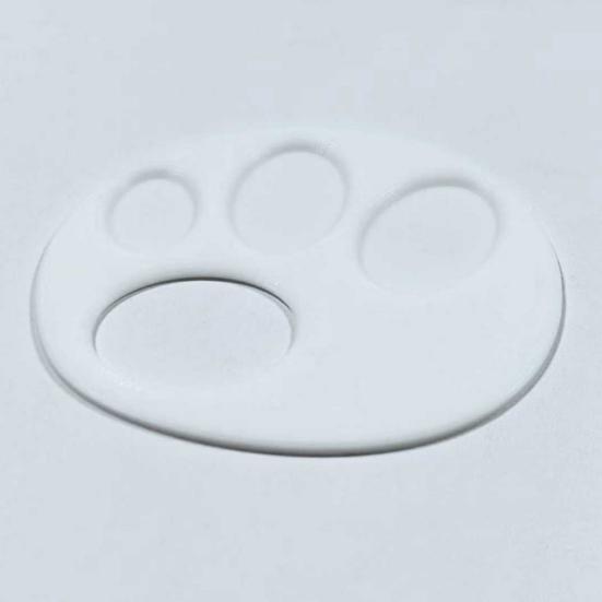 Plastic Paint Tray 3D Printed Finger Palette with Hand Grip Easy To Clean Portable Painting Palette for Kids Artists Watercolor Acrylic Pigment Use