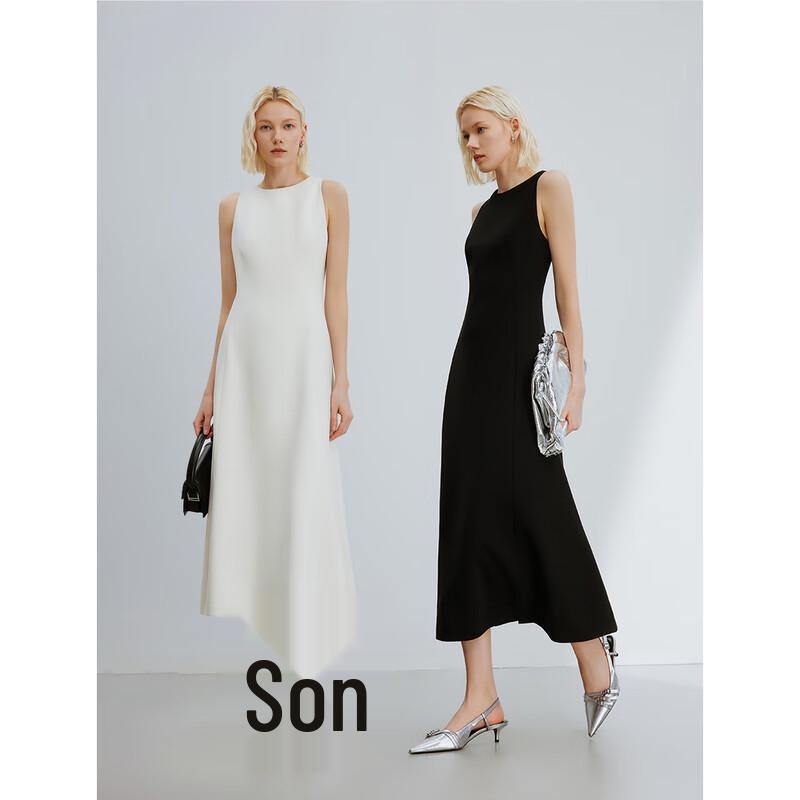 LANCY Tri-Acetate Sleeveless A-Line Maxi Dress