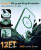 Magsafe Magnetic  Armor Shockproof Case For iPhone 17 Air 16 15 14 13 Pro Max For Wireless Charge Matte Translucent Cover