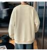 Men's Loose Fit Round Neck Sweatshirt - Autumn/Winter 2025, Plus Size, Trendy American Letter Casual Pullover