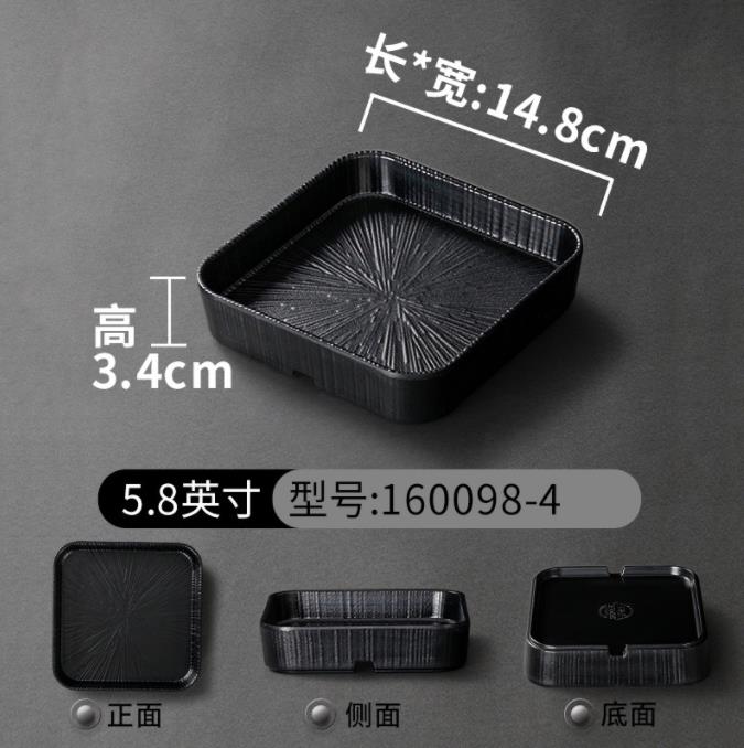 Melamine Tableware Hot Pot Plate Dish Barbecue Imitation Porcelain Dish