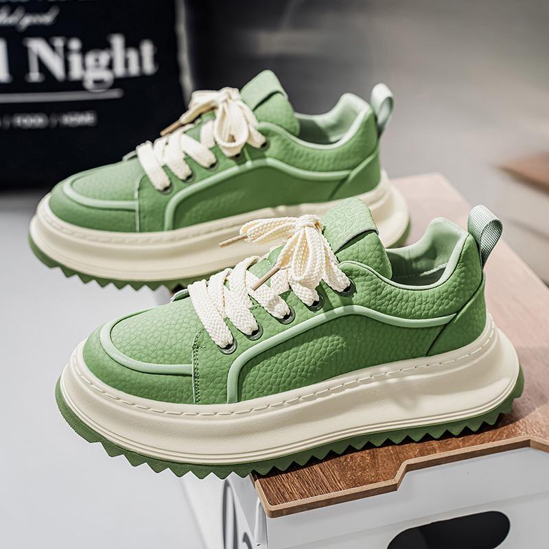 

Повседневная Спортивная Мужская Обувь Модные Толстая Подошва Кеды Весна Осень Новинка Низкие Резиновая Подошва ПУ Подкладка 39