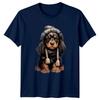 Dog Winter Hat Scarf Dogs Animals Unisexs TShirt Unisexs Tee Graphic Unisex Top