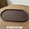 Walnut Wood Grain Oval Tray Smooth Surface Tea Trays Vintage Fruit Platter Afternoon Tea Coffee Dessert Plate Table Deocr Tools