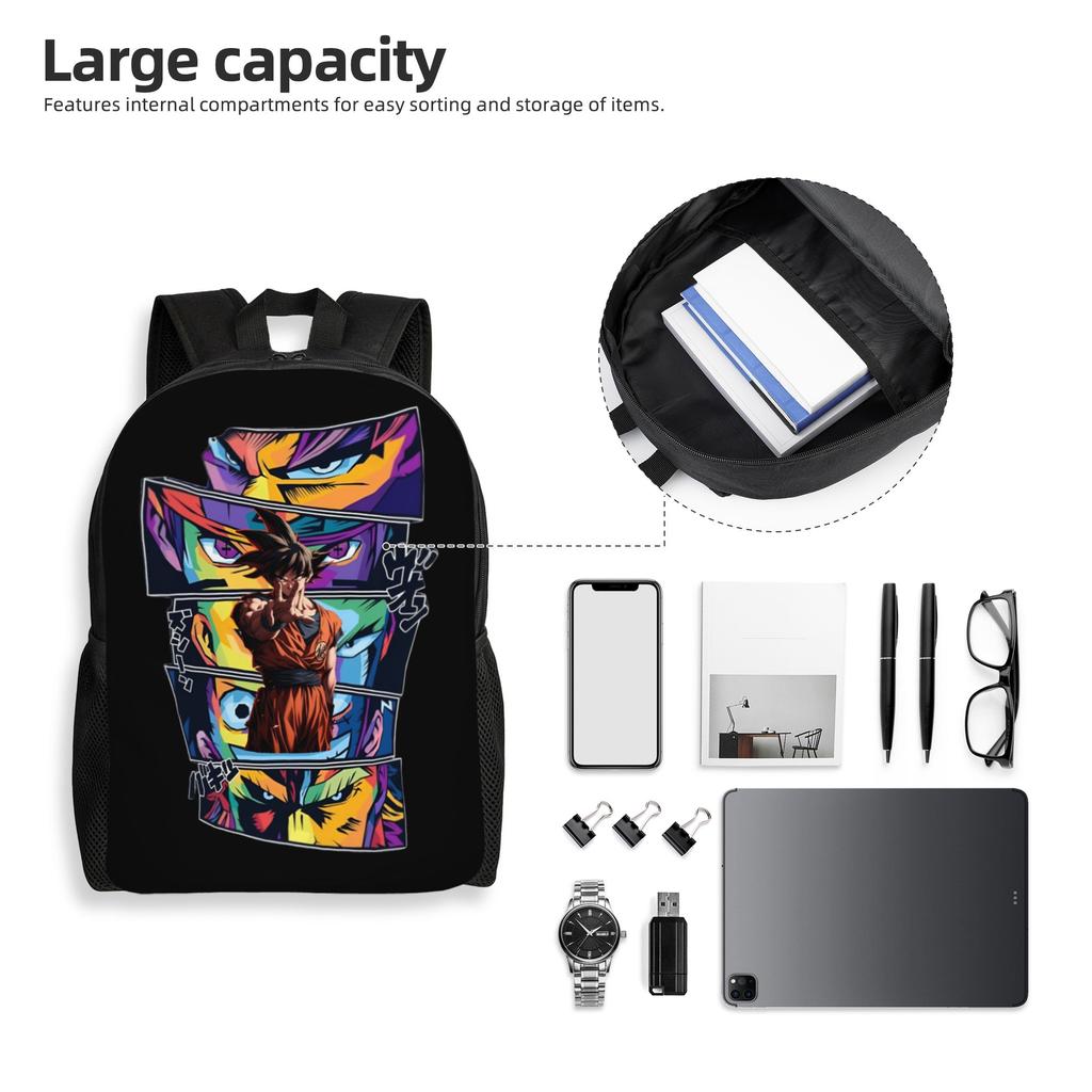 DBZ Dragons Goku Ball Laptop Backpack Men Women Casual Bookbag for College School Students Warrior Bags