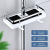 Shower Shelf Shampoo Rack Lifting Rod Organizer Shelf with Hooks Soap Holder Bathroom Accessories Toilet Storage Rack