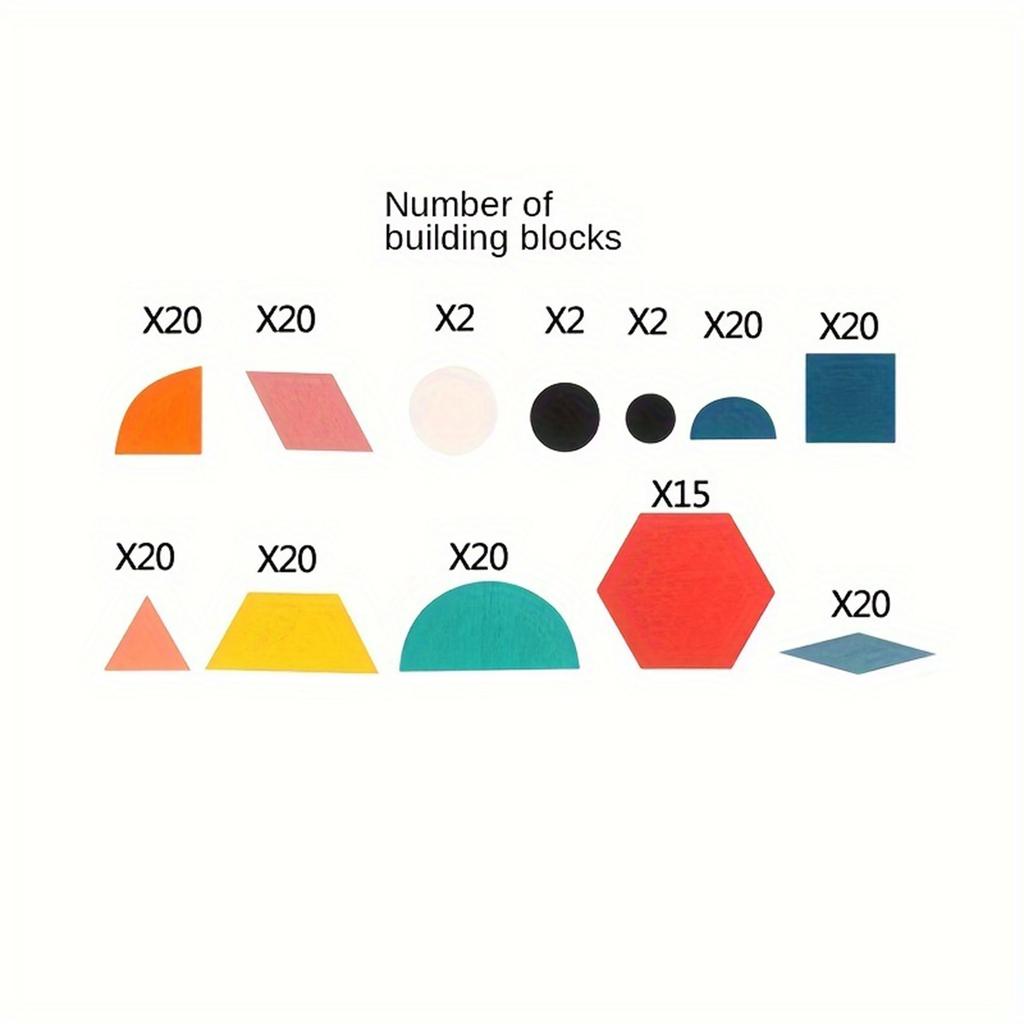 Wooden Tangram Puzzle Toys, Geometric Shape Toys, Parent Child Interactive Educational Toys, Holiday Gifts And Birthday Gifts.