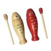 Handschlaginstrument Fischspielzeug aus Holz, pädagogisches multifunktionales Schlagspielzeug in Fischform