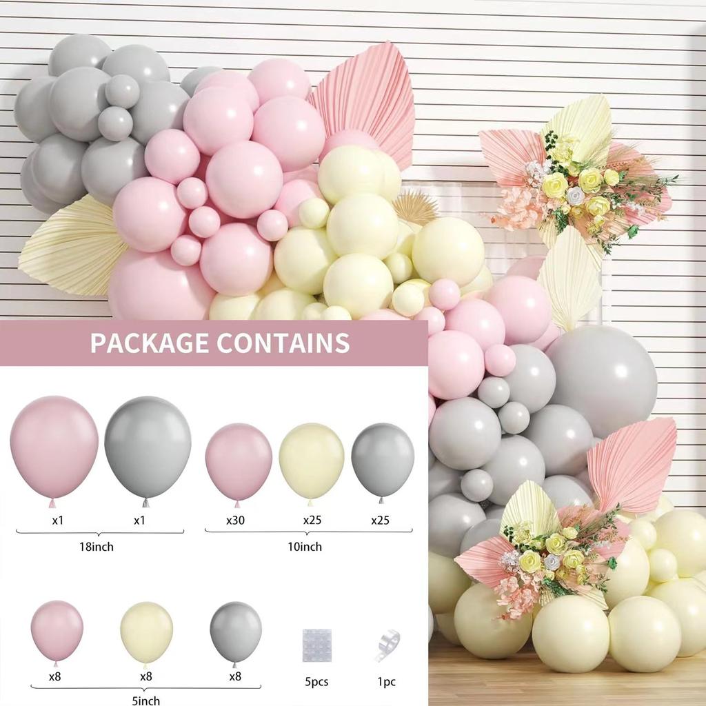 Balloon Set Macaron Balloon Arch Kit Birthday Party Decoration Arrangement Balloon Chain