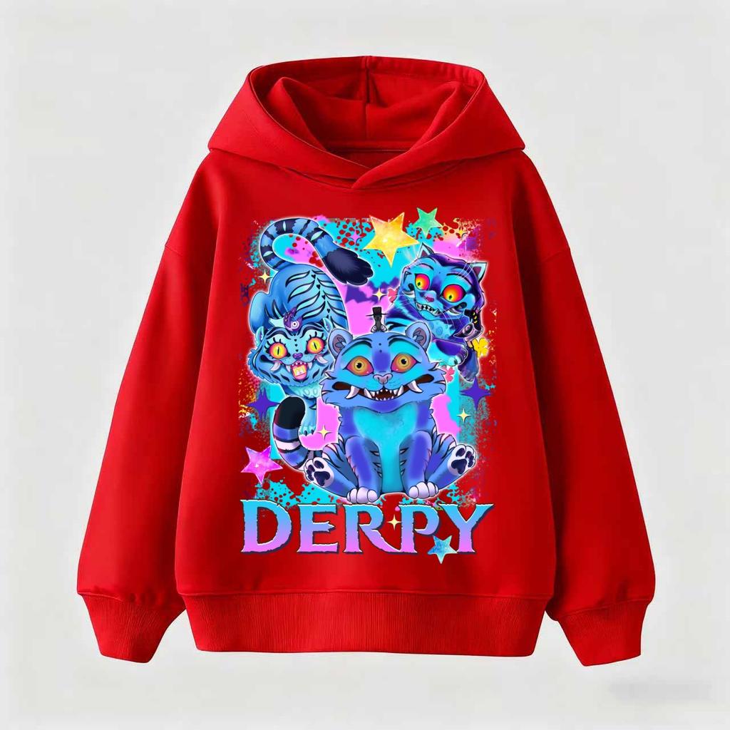 Mode KPop Dämonenjäger Rumi Tollpatschige Cartoon-Mädchen Junge Kapuzenpullover Warm Kinder Koreanische Welle Lässige Oberteile Kleidung