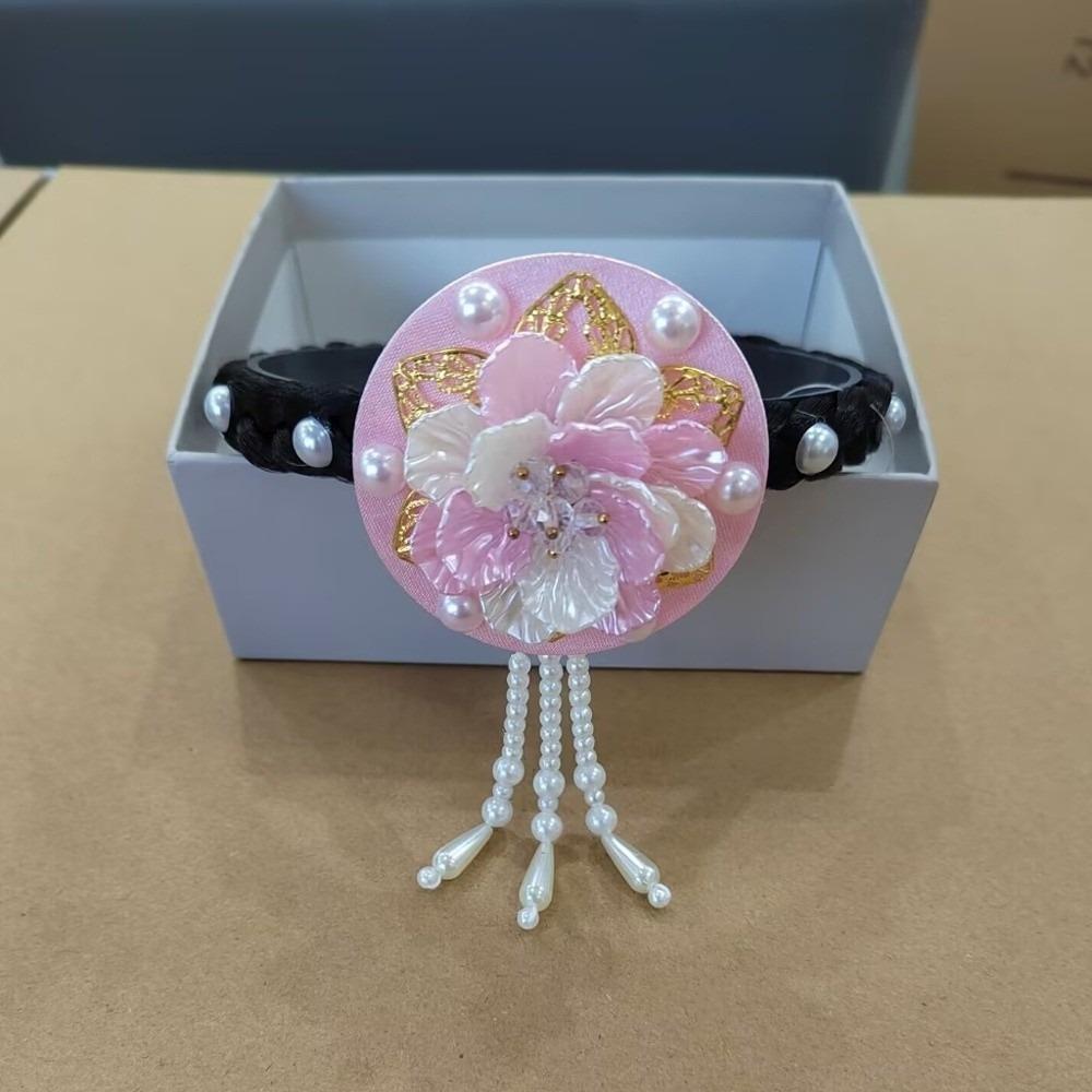 Tassels Hanbok Hairband Flower Stage Dance Hair Hoop Fashion Korean Headband Ladies